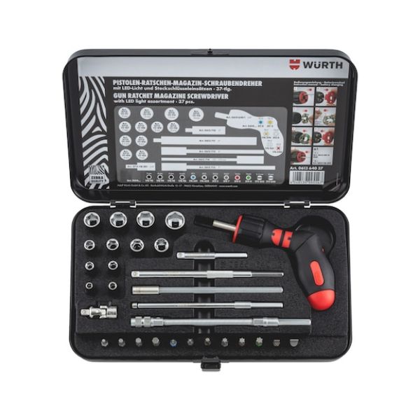 Picture for category Pistol ratchet multi-bit screwdriver set 37 pcs