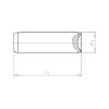 Cylindrical pin, hardened ISO 8734 steel plain, type A hardened, tolerance class m6 - PIN-CYL-ISO8734-A-M6-3X16