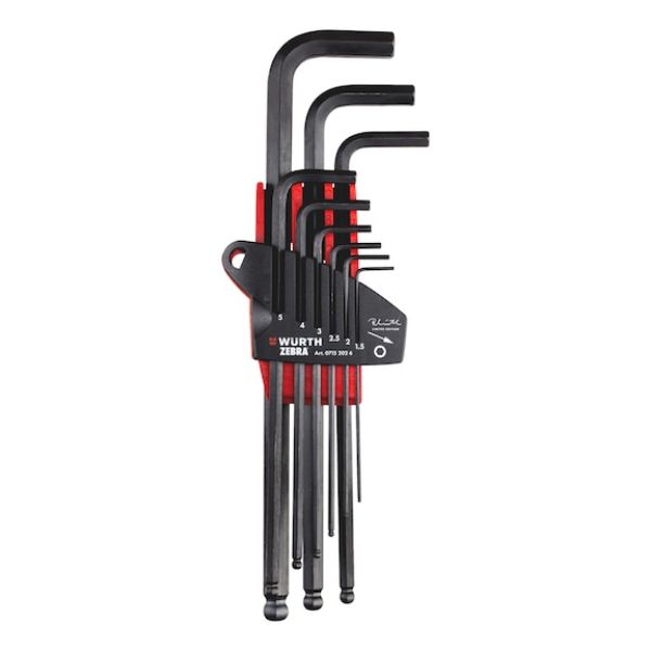 Hex key set, RW edition 9 pieces - HEXKEY-SET-(RW-EDITION)-(1,5-10)-9PCS