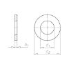 Flat washer with large external diameter ISO 7093-1 polyamide 6.6 natural - WSH-ISO7093/1-PA6.6-10