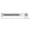 W&Uuml;POFAST<SUP>&reg;</SUP>, blue galvanised Particle board screw - SCR-CS-WO-Z3-(A2K)-6X70/63
